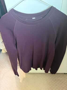 Athleta Long-Sleeve Crewneck Top - Plum Wine